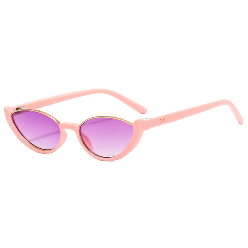Cross-border new product personalized cat-eye sunglasses for women, European and American fashion, dark sunglasses for men, stylish metal sunglasses, wholesale