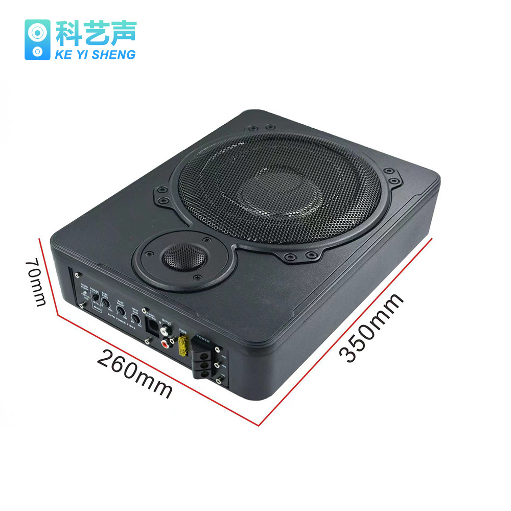 Car Subwoofer, Ultra-Thin Car Audio System, 10inch Heavy Bass Speakers, 12V Heavy Bass Car Modification Audio System