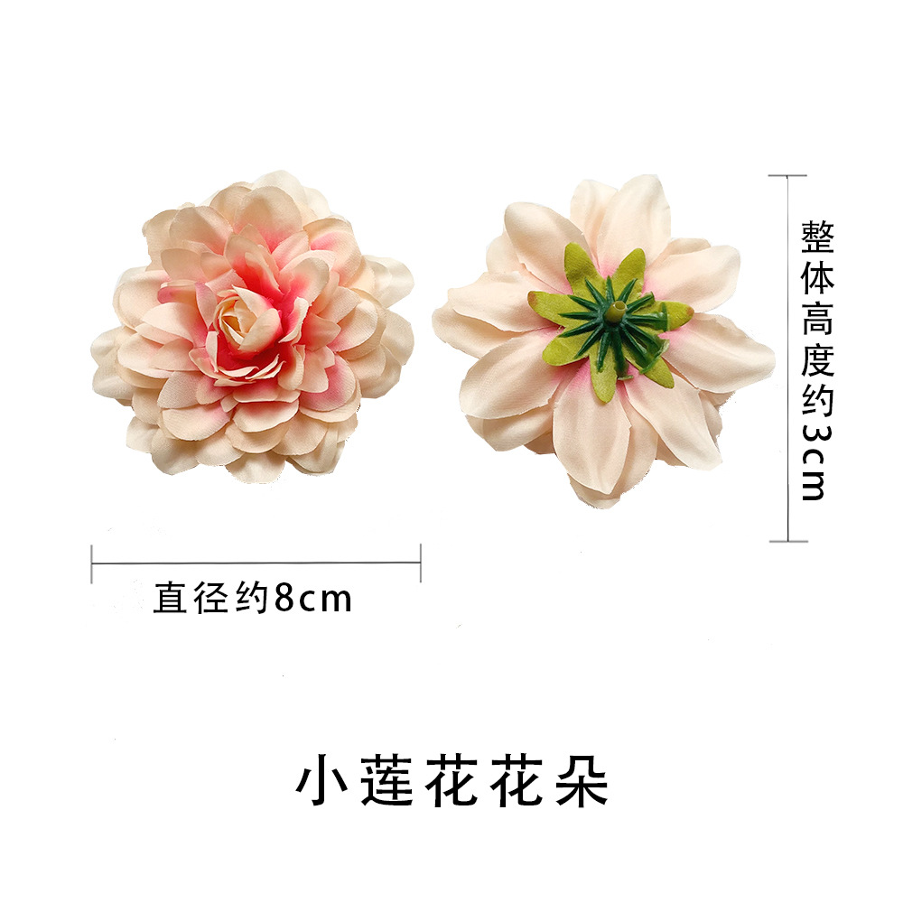 Simulación de flores de bodas decoración de flores de peonía pared de flores de loto DIY guirlandas de flores de pinzas de flores tocaduras de fotografía prop flores