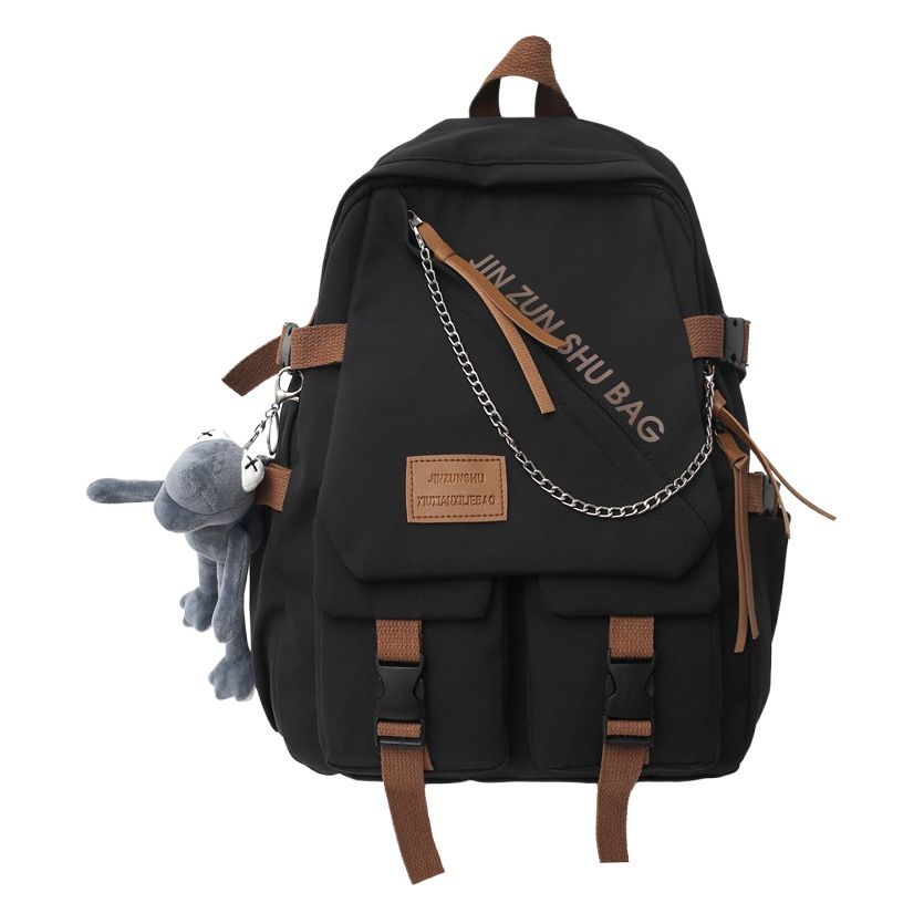 New backpack men's large capacity schoolbag women's neutral backpack junior high school student backpack College student casual backpack