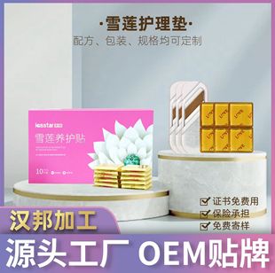 Snow Lotus Patch Oem Processing Women's Herbal Antibacterial Pads Gynecological Private Care Patch Soothing Private Parts Care Oem Manufacturer