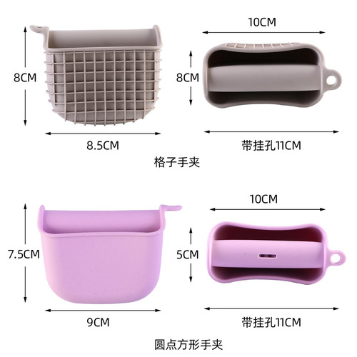 70g thickened silicone insulated hand clips for dishes and basins, grid hand clips, baking oven gloves, microwave oven silicone gloves
