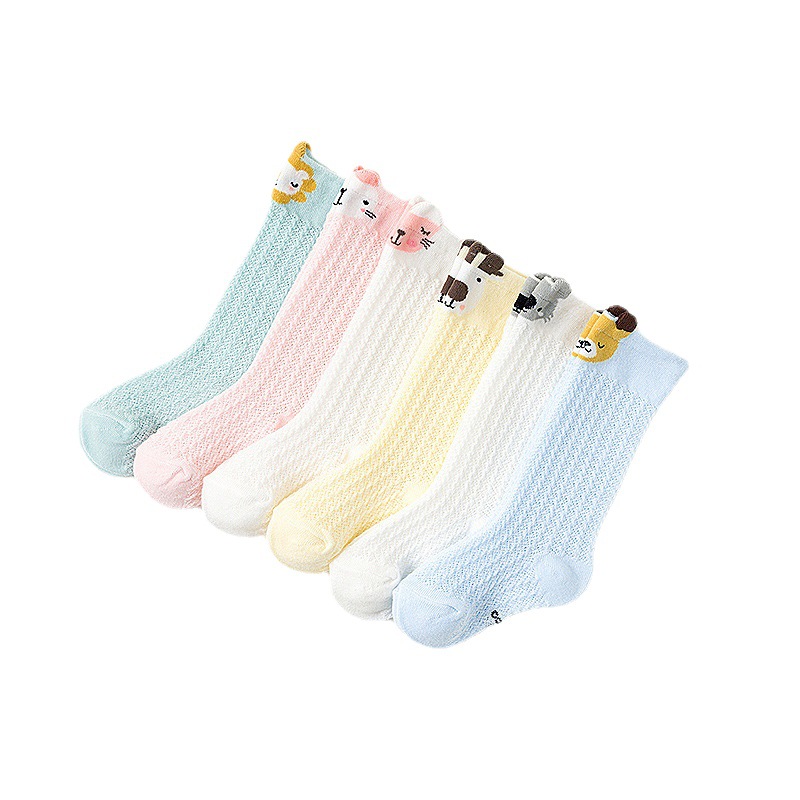 婴儿长筒袜春秋薄款防蚊过膝中筒长袜宝宝新生儿儿童夏季袜子