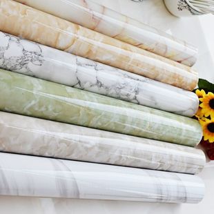 Thickened Kitchen Oil-Proof Stickers, High Temperature Resistant Wall Stickers, Waterproof, Moisture-Proof and Mildew-Proof Wallpapers, Self-Adhesive Countertop Cabinet Tin Foil Paper