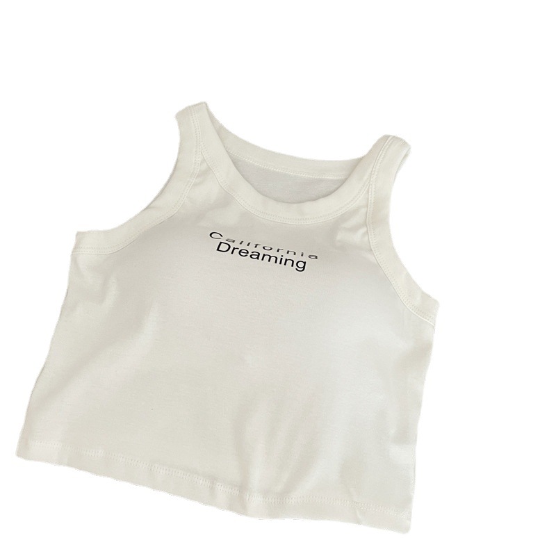 Nueva camisola de color sólido envuelto en el pecho chaleco fijo en el pecho almohadilla interior y exterior desgaste ancho correa de hombro slim fit todo partido Chaleco de fondo