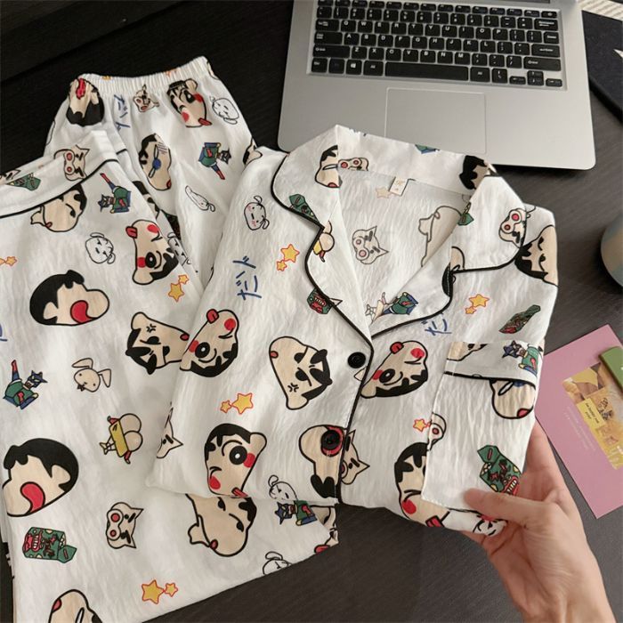 外国貿易クロスボーダー卸売クラウドコットン長袖ズボン 120 グラムパジャマ女性のための Xiaoxin 外で着用できるラペルカーディガンホーム服|undefined