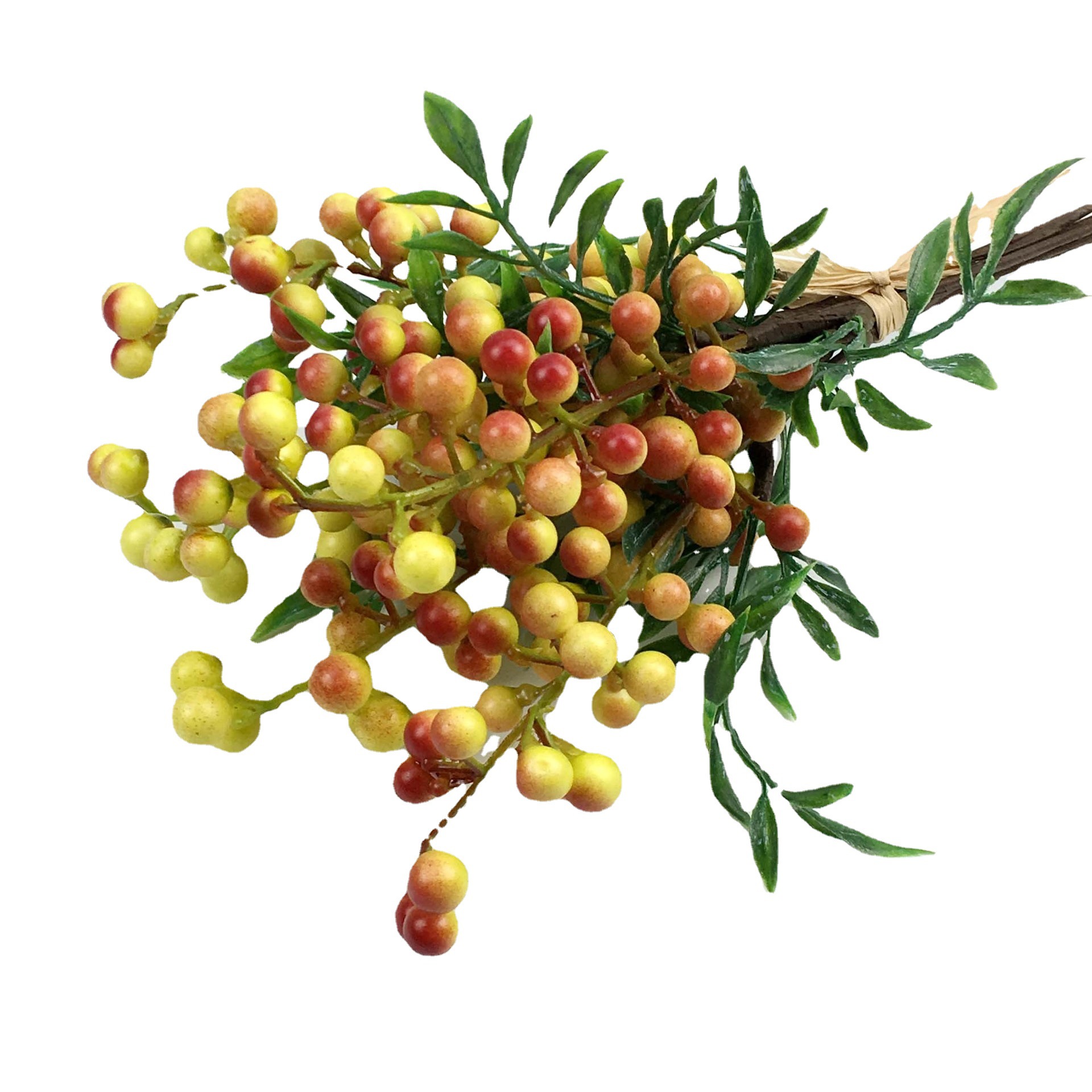 Tejido de fruta artificial Berry Blueberry Fruit 6 ramas fotografía del hogar Decoración suave arreglo floral Accesorios de paisaje