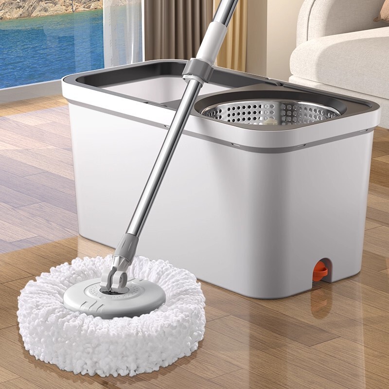 Factory Direct Mop Bucket, Hands-Free Automatic Wringing, Rotating Mop for Household Use, Lazy Mop, Spin-Dry, Dehydration