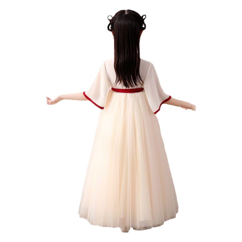 Children's 2026 New Chinese Style Summer Hanfu Dress for Girls, Ancient Style Tang Suit, High-End Girls' Summer Dress