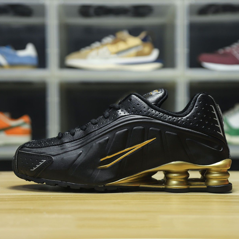 Putian Pure Original Shox R4 Air Column Shock-Absorbing Running Shoes, Non-Slip, Wear-Resistant, Comfortable and Versatile Casual Sports Shoes for Men and Women