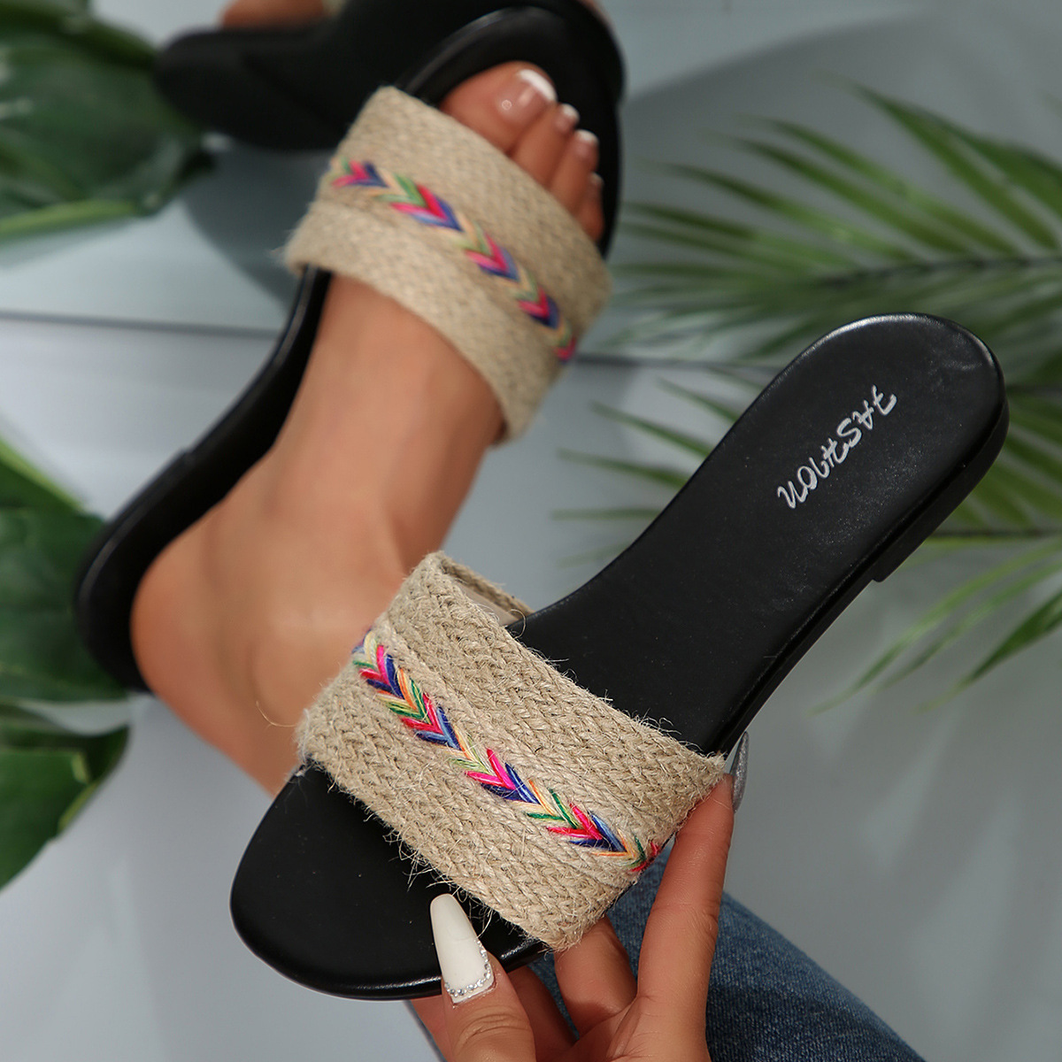 Zapatillas Planas para Mujer de Cuero Sintético, Ligeras para Uso Casual