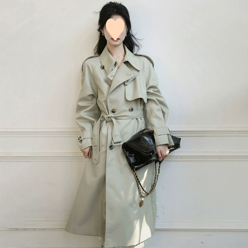 Длинное осеннее trench coat, куртка, 2024 год,mid-length, британский стиль, для подростков
