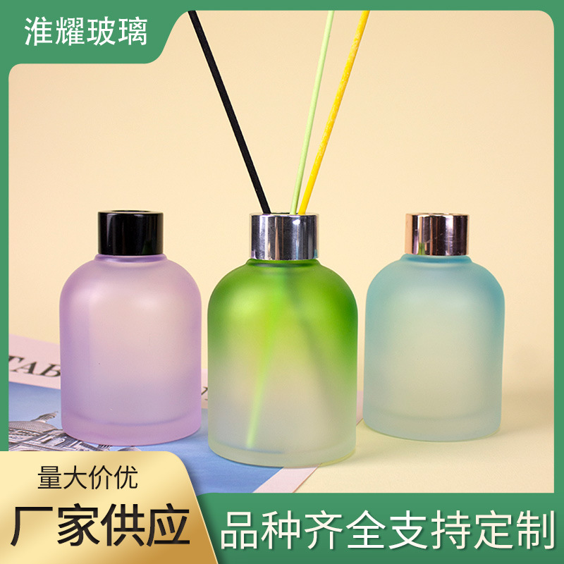 Scented Oil Bottle 150ml Translucent Multicolor Essential Oil Glass Bottle DIY Vine Rattan Diffuser Bottle Fireless Aroma Oil Bottle Wholesale