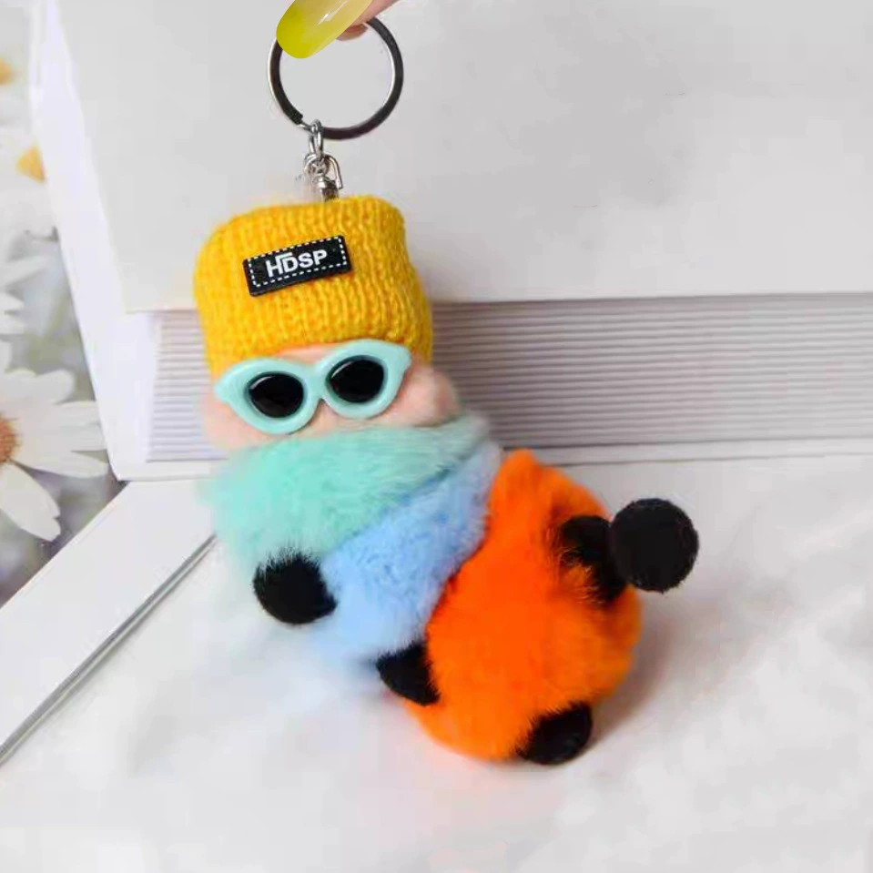 Plush pendant, keychain, bag, accessory, caterpillar