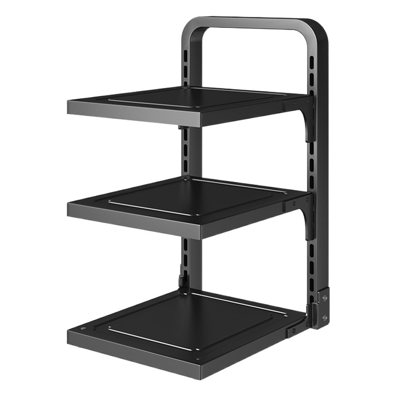 Cocina multi-capa de almacenamiento rack hogar multi-funcional gabinete fregadero olla estufa en capas estante de almacenamiento rack