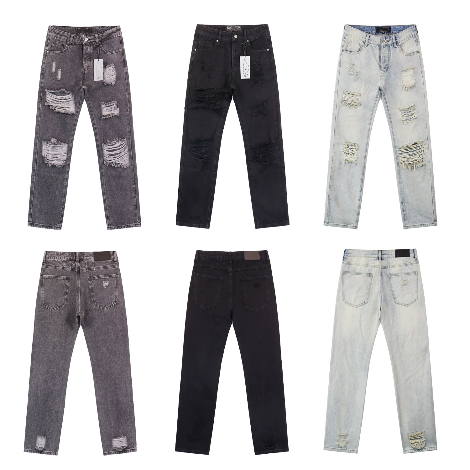 Американский модный бренд Godspeed джинсы рваные облегающие узкие брюки повседневные брюки для мужчин европейские и американские трансграничные