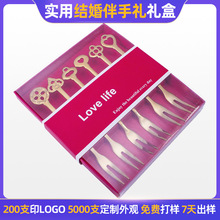 定制水果叉套装高颜值创意礼品盒子装跨境卡通叉子可爱甜点水果签