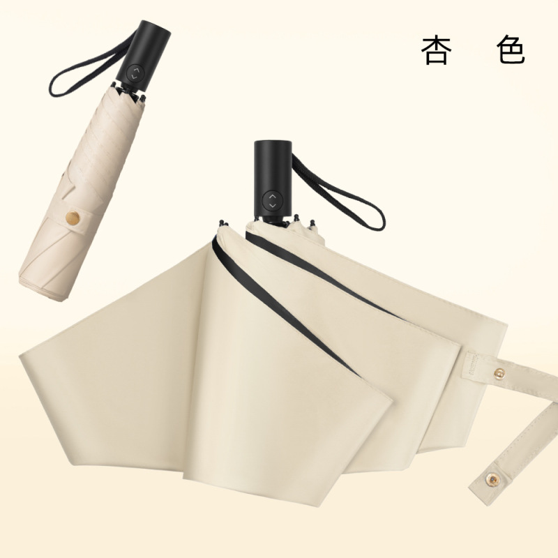 黑胶三折全自动超轻伞防晒防紫外线遮阳伞折叠晴雨两用伞雨伞定制|undefined