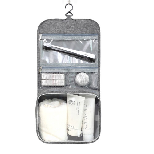 New large-capacity toiletry bag, simple and high-looking cosmetics storage bag, waterproof fashion hook toiletry bag wholesale