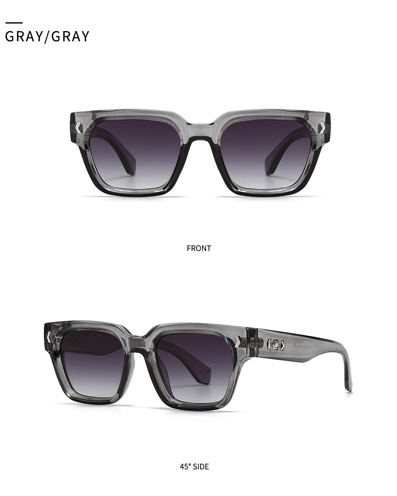 Herren Sonnenbrille Mit Quadratischem Rahmen Für Den Street-look_voghion.com