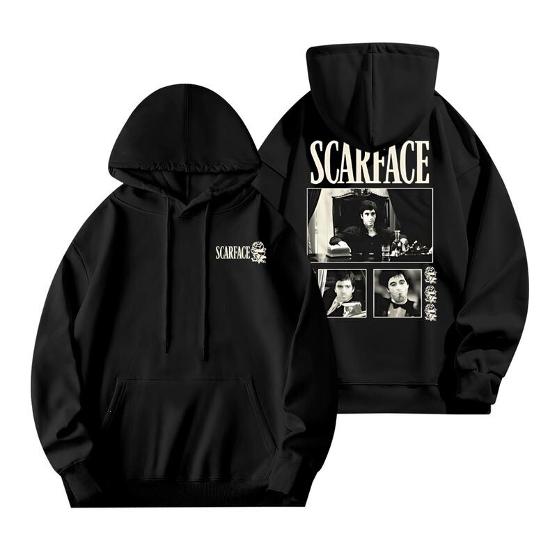 X 53186 Classic Scarface Hoodie Classic Hoodie Amazon Cross-Border Europe and America