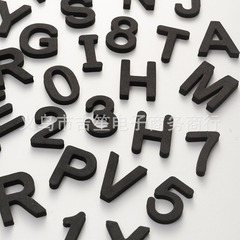 Letters refrigerator stickers magnetic eva letters capital black color multiple size simple now decorative stickers