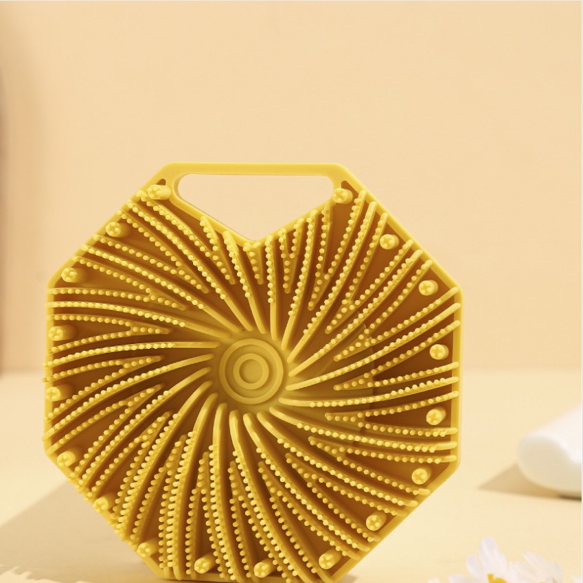 노란색 팔각형 브러시 [opp 포장]