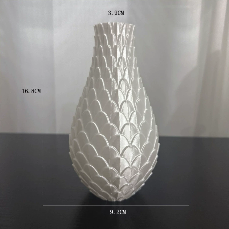Ваза Satin 3D-печатная, простой стиль, сатиновая отделка, разные размеры