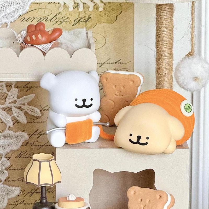 Line Puppy Happy Blind Box トレンディなフィギュア周辺人形かわいいデスクトップ装飾品誕生日ギフト|undefined