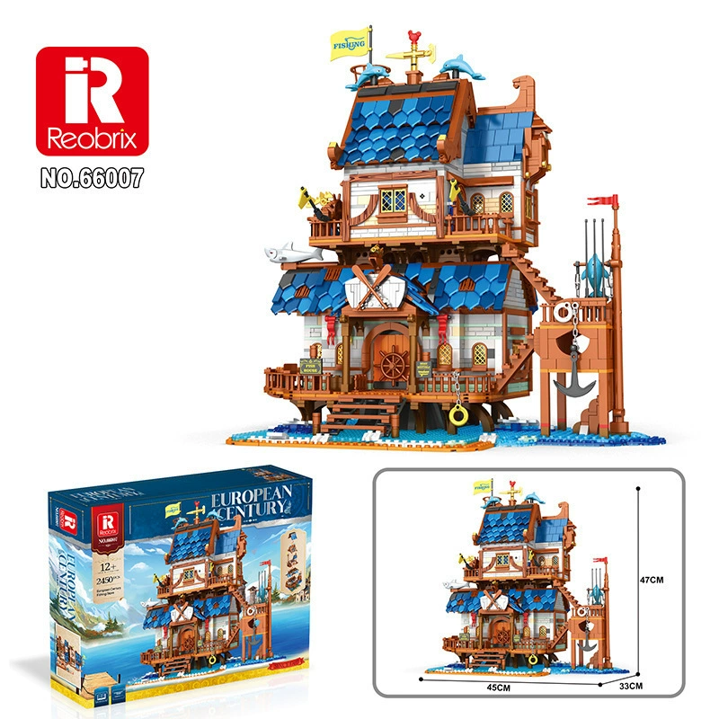 臻砖 Совместимо с LEGO древний строительный домик дерева улица собраная блочная деталь детский конструктор игрушки
