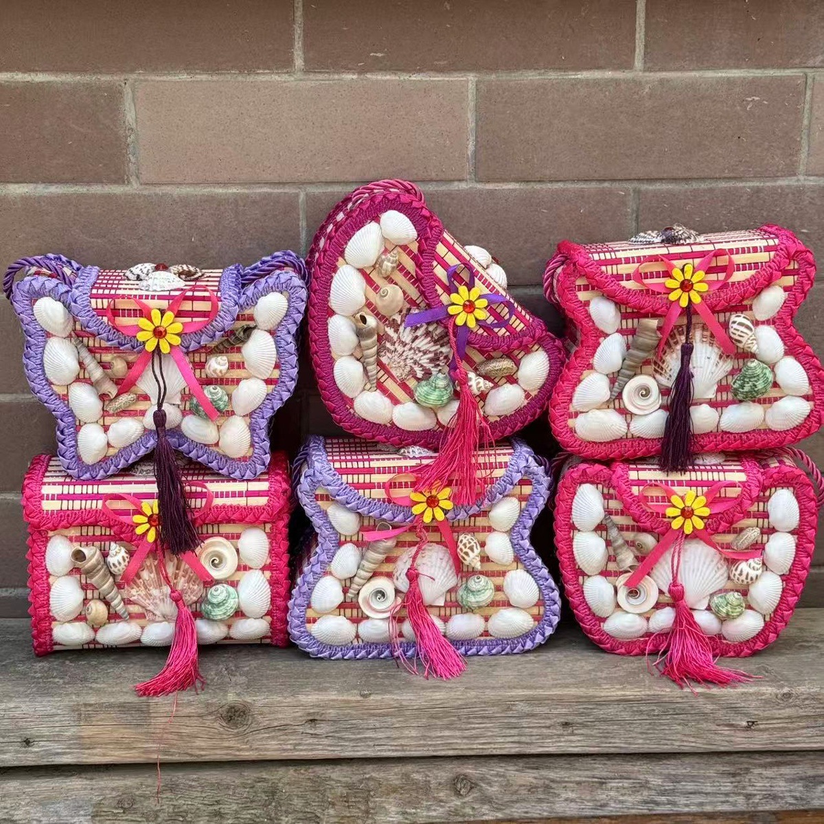 Bolso de concha natural, bolso de caracol, monedero, mochila de vacaciones junto al mar, regalo creativo, juguete para niños