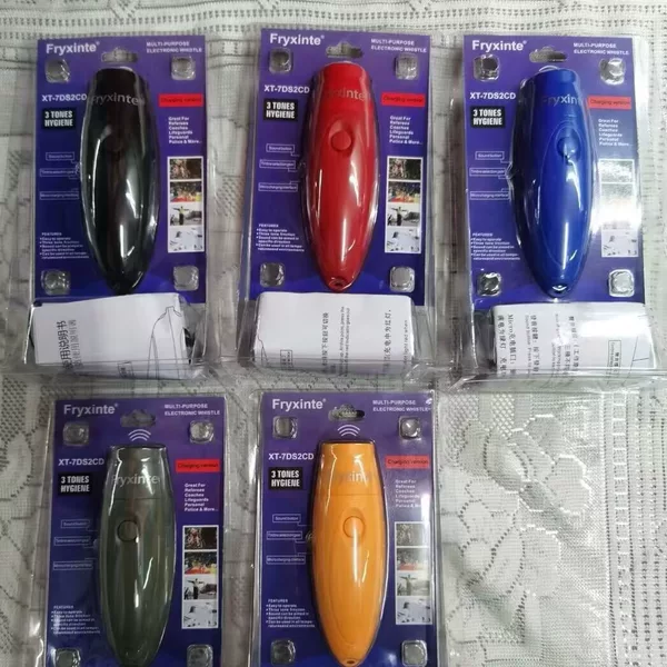 Cross-border electronic referee pigeon whistle football whistle three-tone high score shell command USB charging whistle factory straight