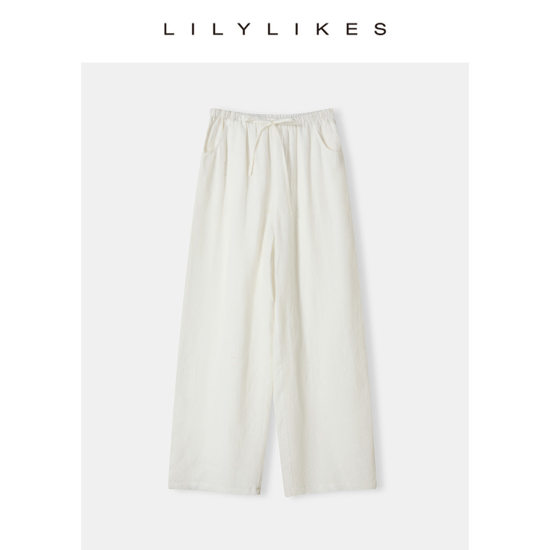 Lilylikes"氧吧亚麻"松弛浪漫主义~100亚麻衬衫/长裤/短裤套装|undefined