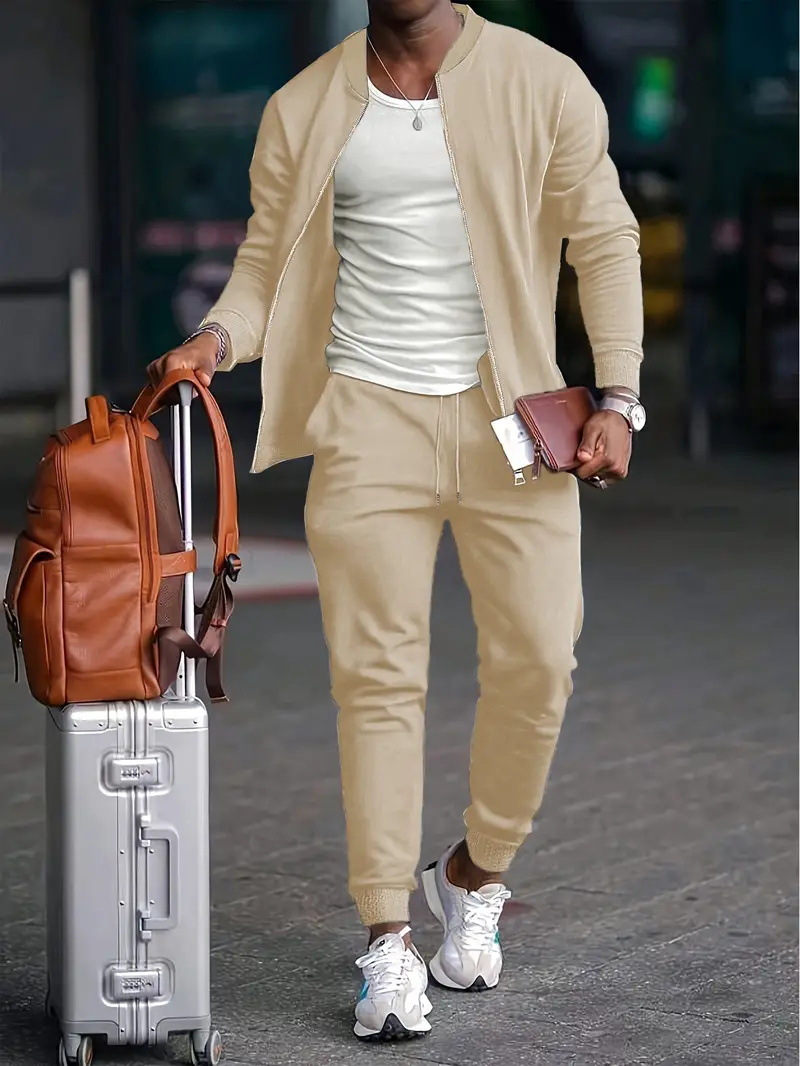 Traje básico simple de dos piezas a juego de colores Venta caliente de todo fósforo chaqueta de talla grande traje de pantalón WL9-ML1