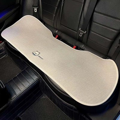 seasons, breathable, high-quality car seat — Seat cushion, seat cover - suitable-for-all-seasonswest-highland-bowtie-puppy-beige-rear-seat-cushion-single-piece