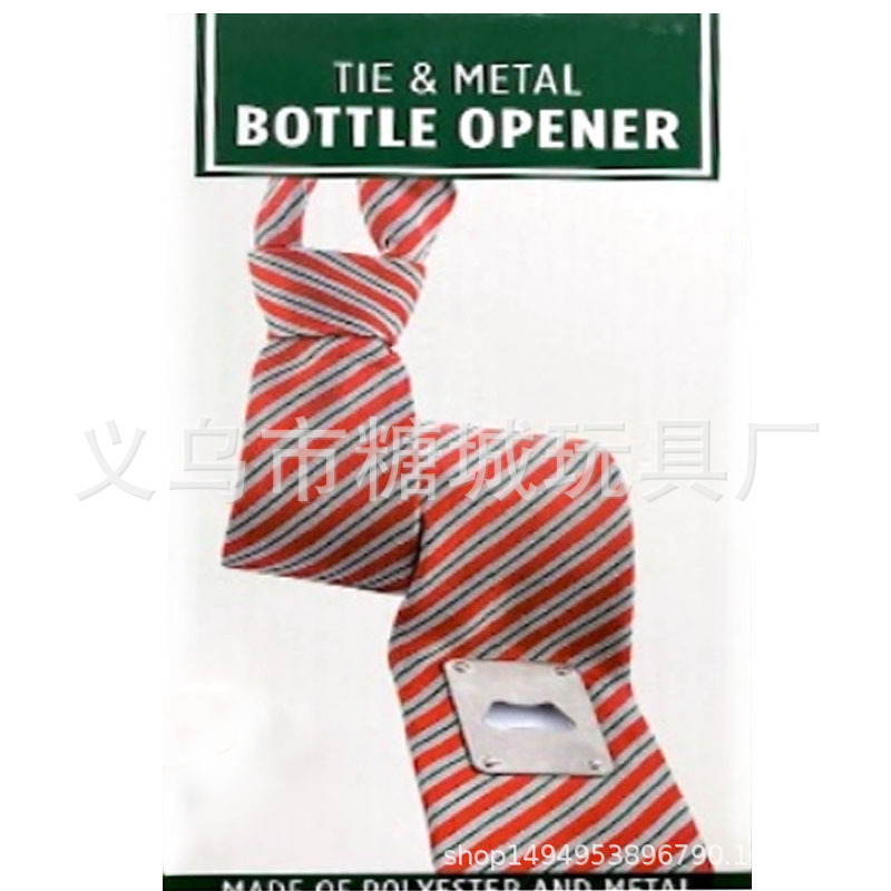 Abridor de botellas personalizado corbata directa de fábrica estilo de moda de emergencia puede abridor corbata pajarita logotipo personalizado