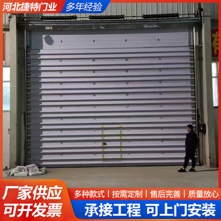 Industrial Lift Door Garage Door Garage Warehouse Anti-Theft Door Electric Quick Door Vertical Aluminum Alloy Door Electric Remote Control