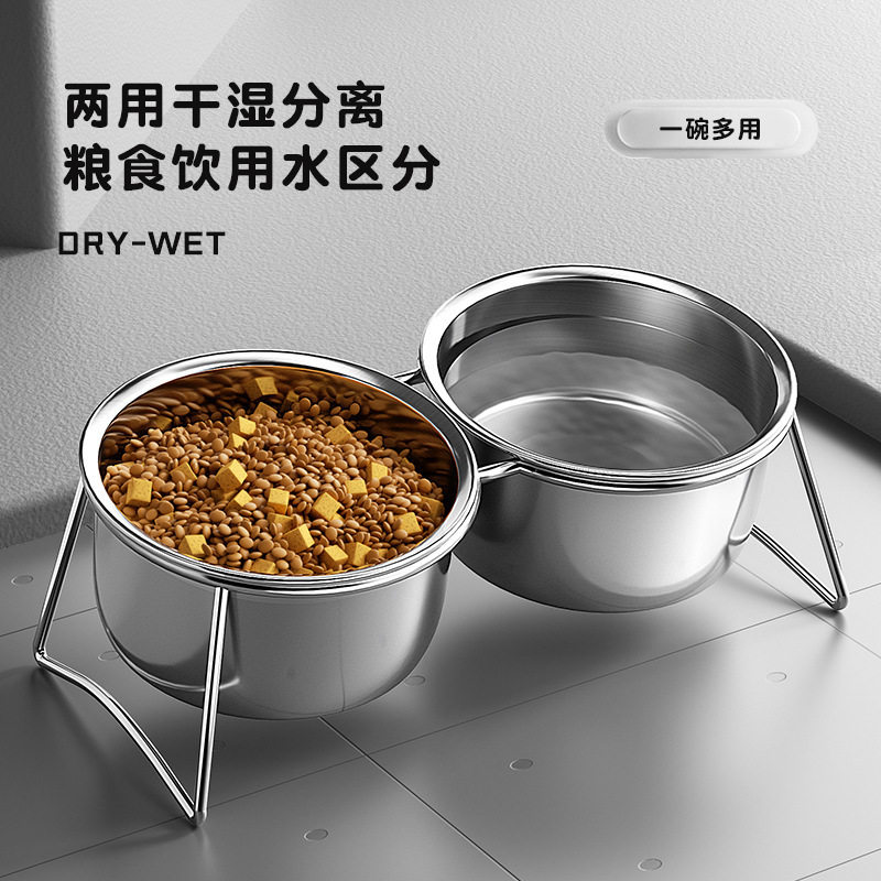 Cat Bowl, Dog Bowl, Pet Food Bowl, Pet Supplies, Stainless Steel Double Bowl, Drinking Water Bowl, Elevated Cat Bowl, Anti-Spill Food Bowl Cat Bowl, Dog Bowl, Pet Food Bowl, Pet Supplies, Stainless Steel Double Bowl, Drinking Water Bowl, Elevated Cat Bowl, Anti-Spill Food Bowl