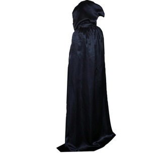 Halloween cosplay Dress Up Adult Wizard Cloak Sade Cloth Red and Black Death Costume Castle Cloak Cape