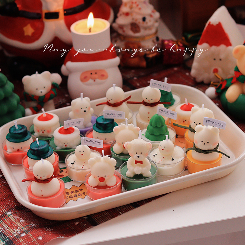 christmas tealight special edition aromatherapy candle girlfriends‘ gift gift box with hand gift birthday gift for girls