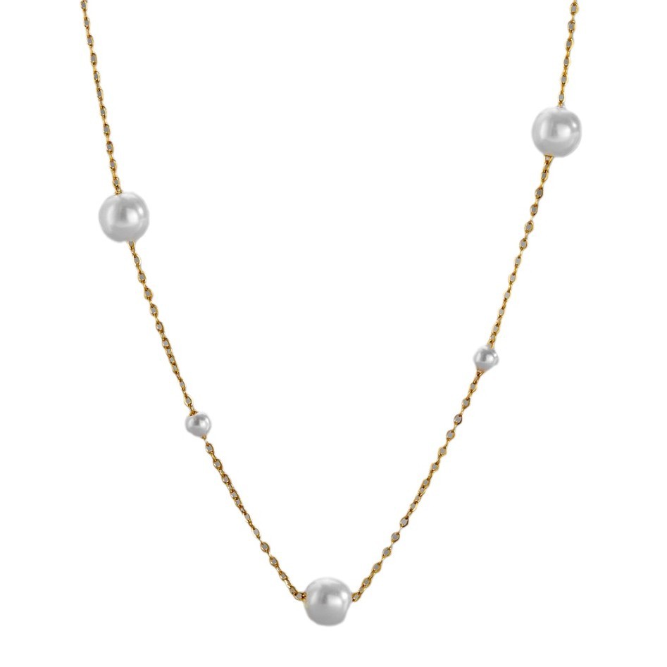 Luxe parelketting met magneetsluiting voor dames_voghion.com