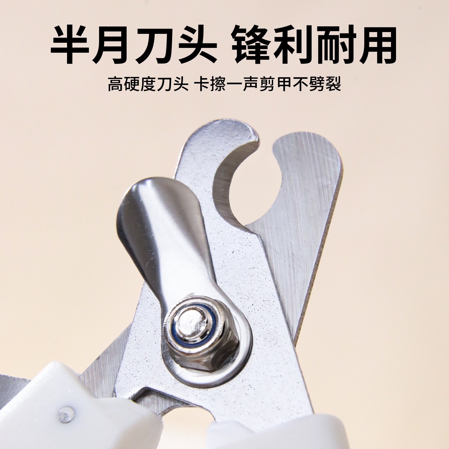 En stock Taobao de cuero al por mayor con el archivo cortaúñas para mascotas anti-Splash pequeño perro aleación cuchillo cabeza perro clavo