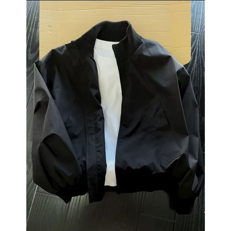 American-Style Bomber Flight Jacket for Men and Women, Winter Fashion Student Windbreaker, Baseball Jacket, Trendy Outerwear