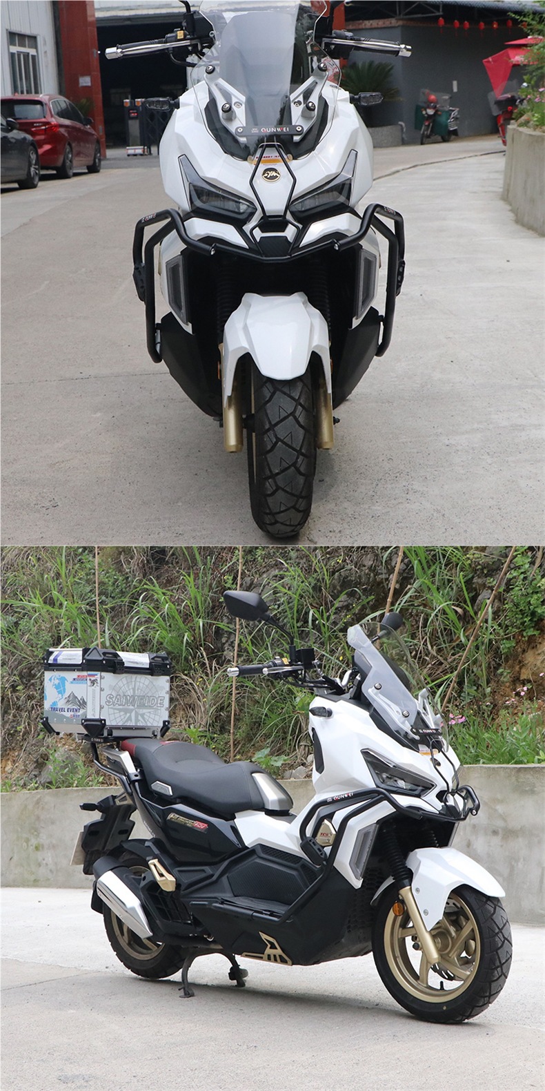 Suitable for Sanyang Xs150T-12 Husky 150Adv Youth Edition Protective Bar Surround Bumper Anti-Fall Accessories