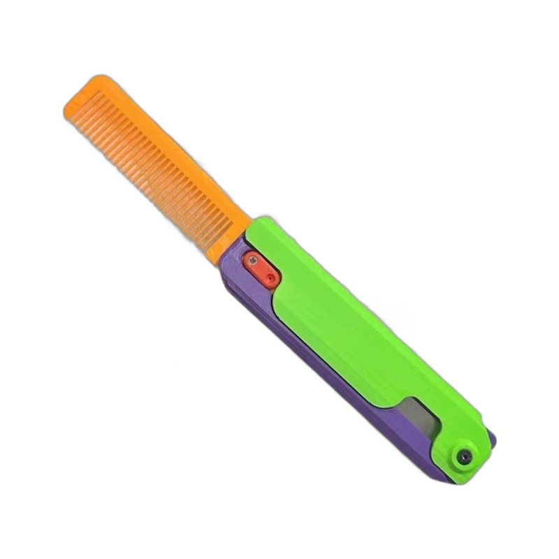 Peine Douyin mismo estilo cuchillo de rábano descompresión 3D cuchillo de gravedad pequeño juguete Pequeño rábano peine rábano cuchillo de mariposa