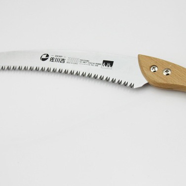 进口佐川吉380K修枝锯 家用锯 整枝锯 园艺工具刃长38cm 木柄弯