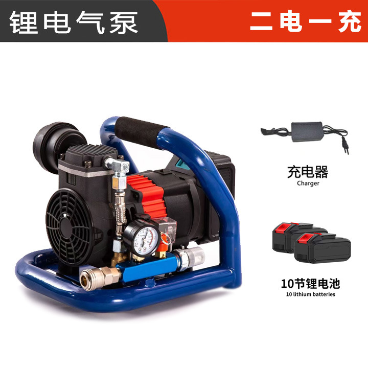 Two batteries and one charger