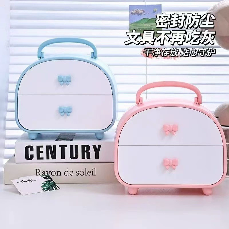 Симпатичные украшения коробка для хранения ювелирных изделий головные уборы столешница канцелярские товары косметическая коробка для общежития