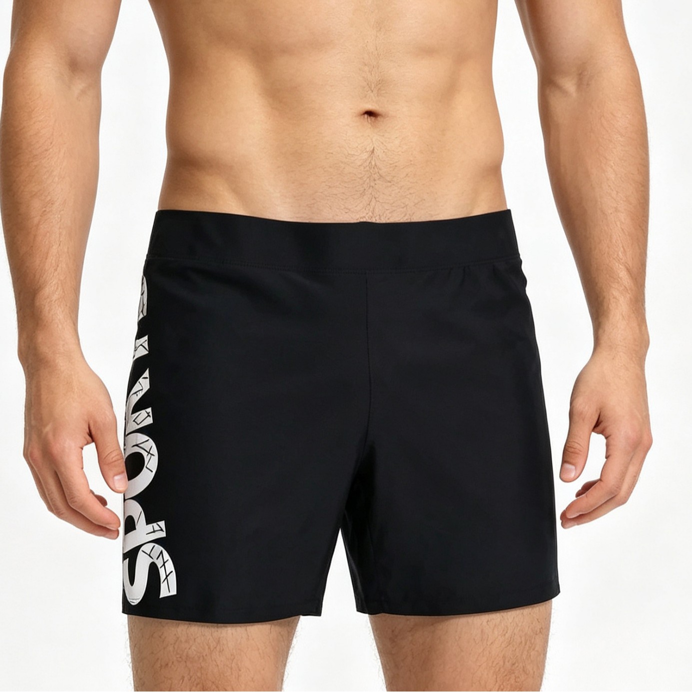 Men's Swimming Trunks Men's Loose Comfortable Anti-embarrassment Flat-angle Swimming Trunks Men's Beach Trunks Hot Spring Swimwear Equipment