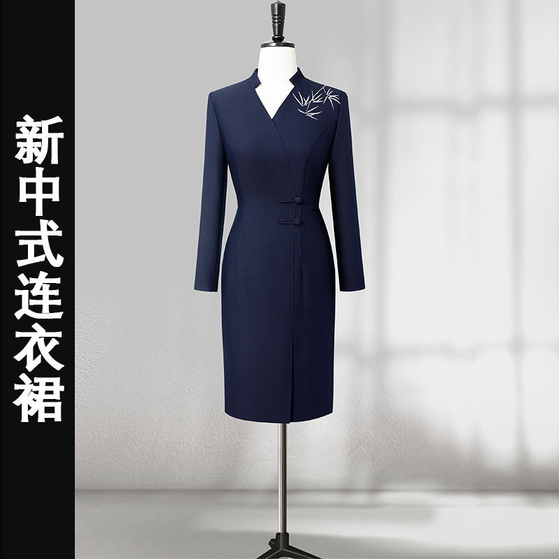 新中式西装套装女2025新款国风刺绣职业西服外套高端售楼部工作服|undefined